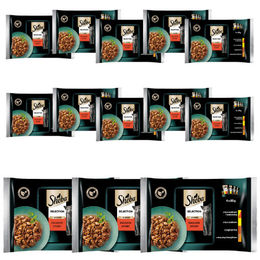 Sheba Selection Nasskatzenfutter Adult Stückchen in Sauce Huhn Rind Lamm Ente Pute 52x85g - 52 x 85 g – Bild 1 von 3