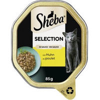 Produktbild von Sheba Selection Schale Katzenfutter Stückchen in Sauce Huhn 22 x 85g - 22 x 85 g