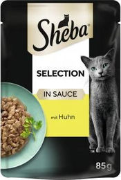 Sheba Selection Stückchen in Sauce Huhn Adult 28 x 85g - 12 x 85 g – Bild 1 von 6