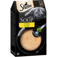 Produktbild von Sheba Soup Huhn Katzenfutter Adult 40x40g