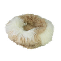 Produktbild von Sheep Dreams Hundebett und Katzenkissen aus Merino Schafswolle Beige Ø60cm