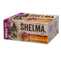 Produktbild von Shelma Katzen-Nassfutter Fleisch Megapack mit Rind, Truthahn, Huhn und Ente getreidefrei 40 x 85 g