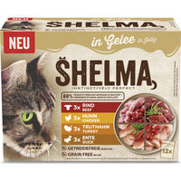 Produktbild von Shelma Katzennassfutter Fleisch Multipack