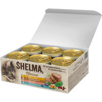 Produktbild von Shelma Mousse Mix Katzennassfutter für sterilisierte Katzen Adult mit hohem Fleischanteil 12x 85g