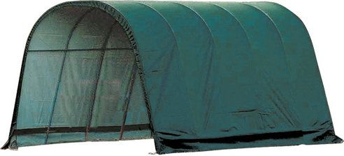 SHELTERLOGIC Run-In-Shed Weidezelt aus Kunststoff in Grün 400 x 300 x 610 cm – Bild 1 von 3