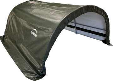 ShelterLogic Run-In Weidezelt für Ponys und Geflügel in Grün mit Stahlrahmen und Polyethylen-Plane 7,8 m² – Bild 1 von 5