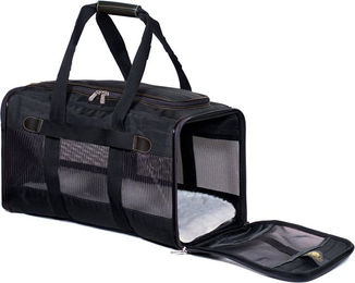 Sherpa Original Deluxe Tragetasche für kleine Hunde und Katzen in Schwarz Größe L aus Polyester – Bild 1 von 1