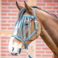 Produktbild von Shetty Fliegenkordelband Visby II Fliegenfransenband aus Polypropylen in Blau Grau Navy