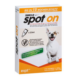 Shield On Spot-On Floh- und Zeckenschutz für kleine Hunde und Welpen, 5 x 2,5 ml (12,5 ml) - 5 x 2,5 ml – Bild 1 von 2