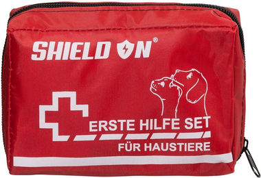 ShieldOn Erste Hilfe Set für Hunde und Katzen aus Nylon in Rot – Bild 1 von 2