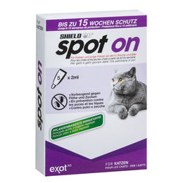 ShieldOn Spot On Floh- und Zeckenschutz für Katzen Kitten 5 x 2ml - 5 x 2 ml – Bild 1 von 2