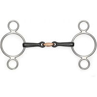 Produktbild von Shires 2-Ring-Gebiss für Pferde aus Weicheisen Silber 5 Zoll