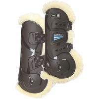Produktbild von Shires Arma Carbon Gamaschen SupaFleece für Pferde Braun Grösse Cob