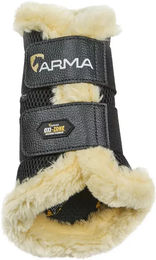 Shires ARMA OXI-Zone SupaFleece Bürstenstiefel Gamaschen für Pferde Cob Schwarz – Bild 1 von 2
