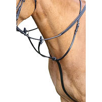Produktbild von Shires Aviemore Running Martingal für Ponys aus Leder in Schwarz