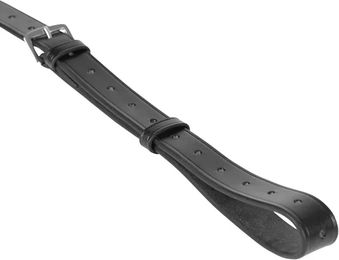 Shires Blenheim Stehendes Martingale für Pferde aus Leder in Schwarz Full Size – Bild 1 von 2