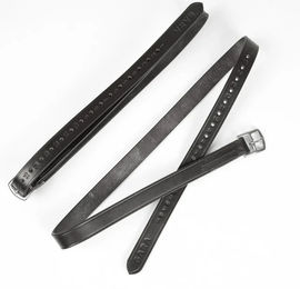 Shires Blenheim Steigbügelriemen aus Leder und Nylon Schwarz 1 x 48 Zoll – Bild 1 von 1