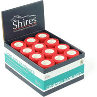 Produktbild von Shires Cohesive Bandagen für Pferde rot 10 cm 2 m 12 Stück