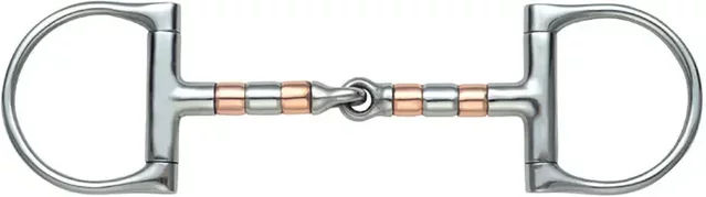 Shires D-Ring Gebiss mit Rollen aus Edelstahl 5.5 Zoll – Bild 1 von 1