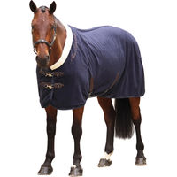 Produktbild von Shires Deluxe Standard Weidedecke Pferde Cooler Marineblau 221cm