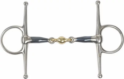 Shires Equestrian Doppelt gebrochener Zügel mit Rauten Full Cheek für Pferde – Bild 1 von 1