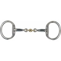 Produktbild von Shires Equestrian Doppelt gebrochener Zügel mit Rauten und Eggbutt aus Eisen für Pferde