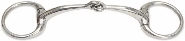 Shires Equestrian Eierbutte Gebiss aus Edelstahl mit kleinem Ring für Pferde Größe 11,5 cm – Bild 1 von 1