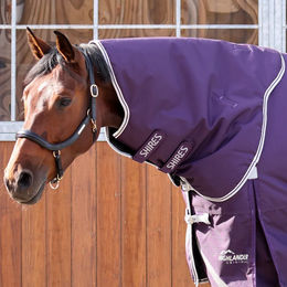 Shires Highlander Original 100 Weidedecke mit Halsteil XL Pflaume – Bild 1 von 1