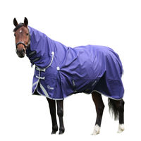 Produktbild von Shires Highlander Original Lite Combo-Kragen Pferdedecke Marineblau 198cm