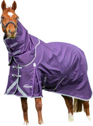 Shires Highlander Original Pferdedecke mit Nackenschutz Pflaume 206cm – Bild 1 von 1