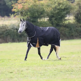 Shires Highlander Plus Outdoor-Pferdedecke aus Polyester in Schwarz – Bild 1 von 2