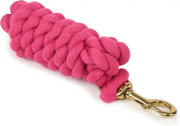 Shires Longierseil aus Seil mit Karabinerhaken in Rosa – Bild 1 von 2