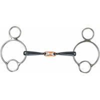 Produktbild von Shires Mundgebiss für Pferde mit 2 Ringen
