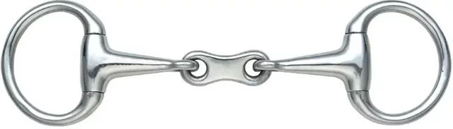 Shires Olivenkopftrense aus Edelstahl mit kleinen Ringen 5.5 Zoll Silber – Bild 1 von 1