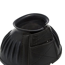 Shires Overreach Boots Gamaschen für Ponys in Schwarz aus Gummi – Bild 1 von 2