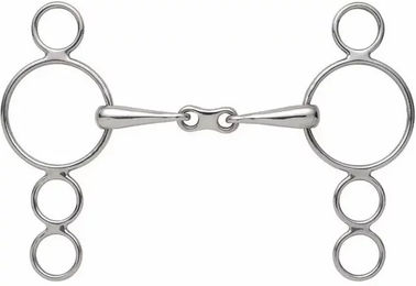 Shires Pferdemors mit 3 Ringen für französischen Zügel – Bild 1 von 1