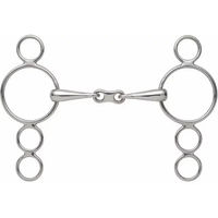 Produktbild von Shires Pferdemors mit 3 Ringen für französischen Zügel