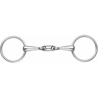 Produktbild von Shires Pferdemundstück mit 2 Ringen aus Stahl und Rautenverschluss