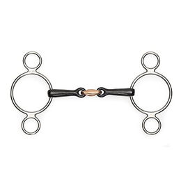 Produktbild von Shires Sweet Iron Three Ring Gag Gebiss mit Lozenge Bit 5 Zoll Silber - 12,7 cm