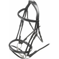 Produktbild von Shires Velociti Rapida Gepolsterte Erhöhte Trense aus Leder Schwarz XFull