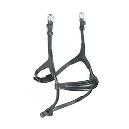 Produktbild von Shires Velociti Rapida Nasenriemen aus Leder gepolstert Schwarz