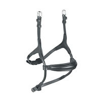 Produktbild von Shires Velociti Rapida Nasenriemen aus Leder gepolstert Schwarz