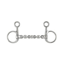 Shires Waterford Mouth Bradoon Gebiss mit Hängewangen 5 Zoll Silber Edelstahl – Bild 1 von 2