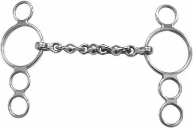 Shires Waterford Pferdemundstück mit 3 Ringen – Bild 1 von 1