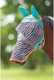 Shires Zebra Fine Mesh Fliegenmaske für Ponys mit Ohrenschutz und Nasenabdeckung – Bild 1 von 2