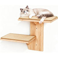 Produktbild von ShopFlot Katzenkletterwand aus Massivkieferholz mit 2 Plattformen