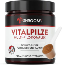 SHROOMY Vitalpilze Pulver zur Unterstützung von Verdauung sowie Haut und Fell für Hunde und Katzen – Bild 1 von 4