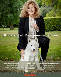 Siccaro Sealines Hundehalsband Schwarz-Orange Größe S – Bild 1 von 4