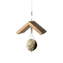 Produktbild von Side by Side Vogeldach aus Holz in Natur Braun