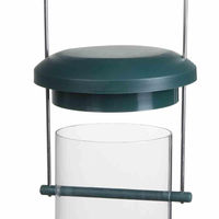 Produktbild von SIENA GARDEN Futtersäule aus Kunststoff für Mischfutter Grün Transparent H 24 cm